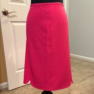 Kasper Vibrant Pink Midi Skirt